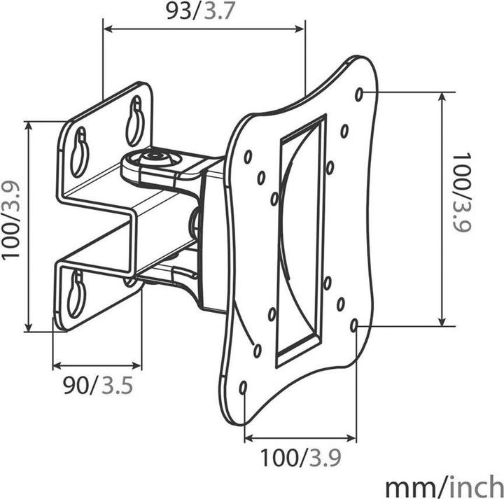 Actual product image myWall H9-3SL (Wall, 20 kg, 10" - 30")
