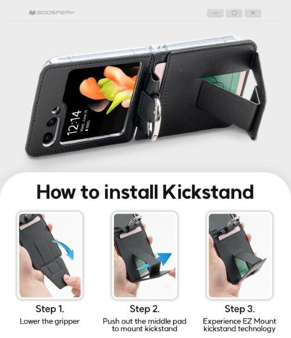 Immagine prodotto Goospery Copertina della serie Easy Standing Diary (Samsung Galaxy Z Flip6)