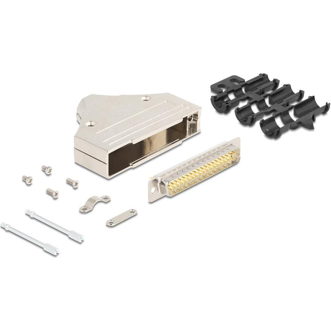 Delock Sub-D Steckergehäuse 37 Pin aus Metall inklusive Stec (46.56 m), Schnittstellenkabel