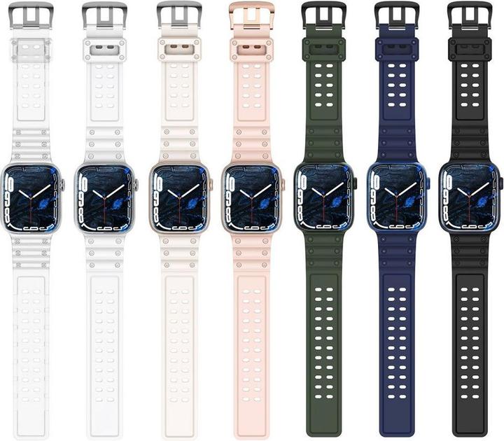 Produktbild Hurtel Armband Triple Protection Armband für Apple Watch Ultra, SE, 8, 7, 6, 5, 4, 3, 2, 1 (49, 45, 44, 42 (TPU)