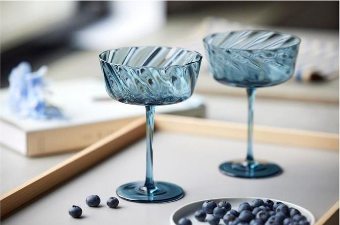 Produktbild Lyngby 30 cl - Glas - Blå (30 cl, 4 Gläser, Sektgläser)