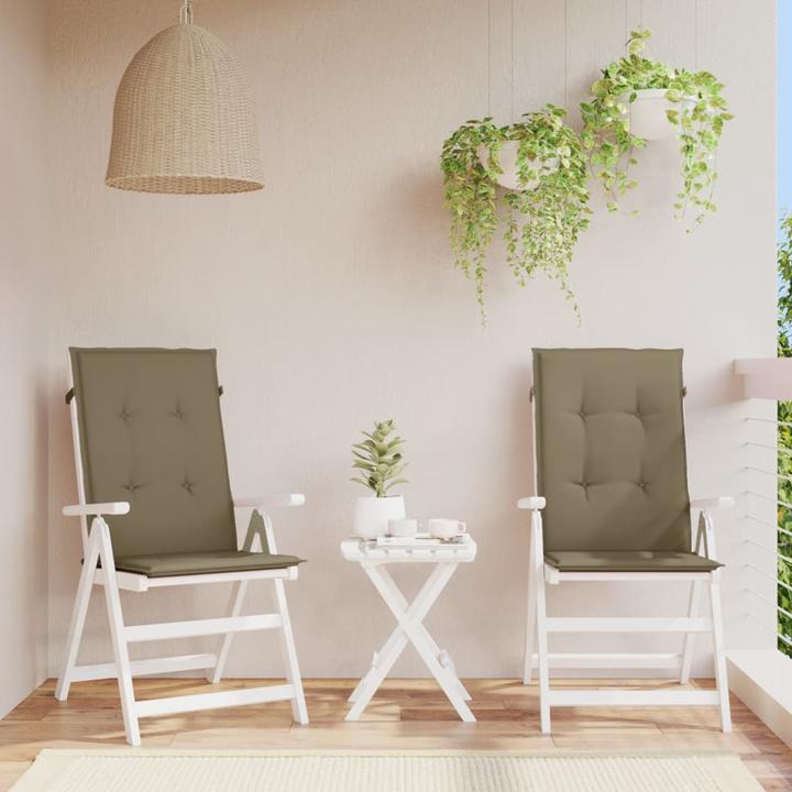 Immagine prodotto VidaXL Cuscini dello schienale alto 2 pezzi in tessuto (120 x 50 x 4 cm)