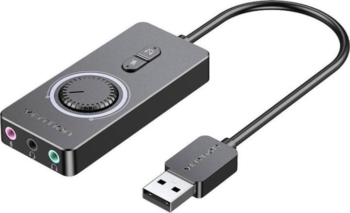 Vention External USB 2.0 audio card CDRBF 1m (black) (USB)