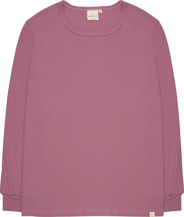 greenjama Langarm-Shirt aus Derby-Rib