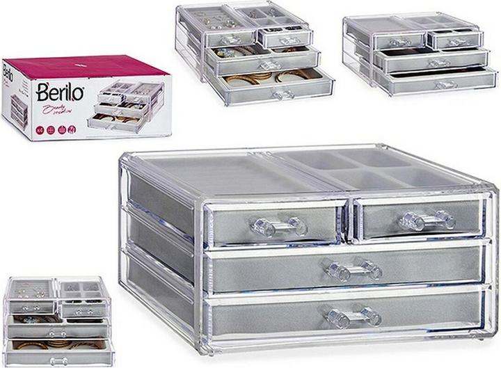 Berilo Box-Schmuckkästchen HFX-117 Durchsichtig Methacrylat