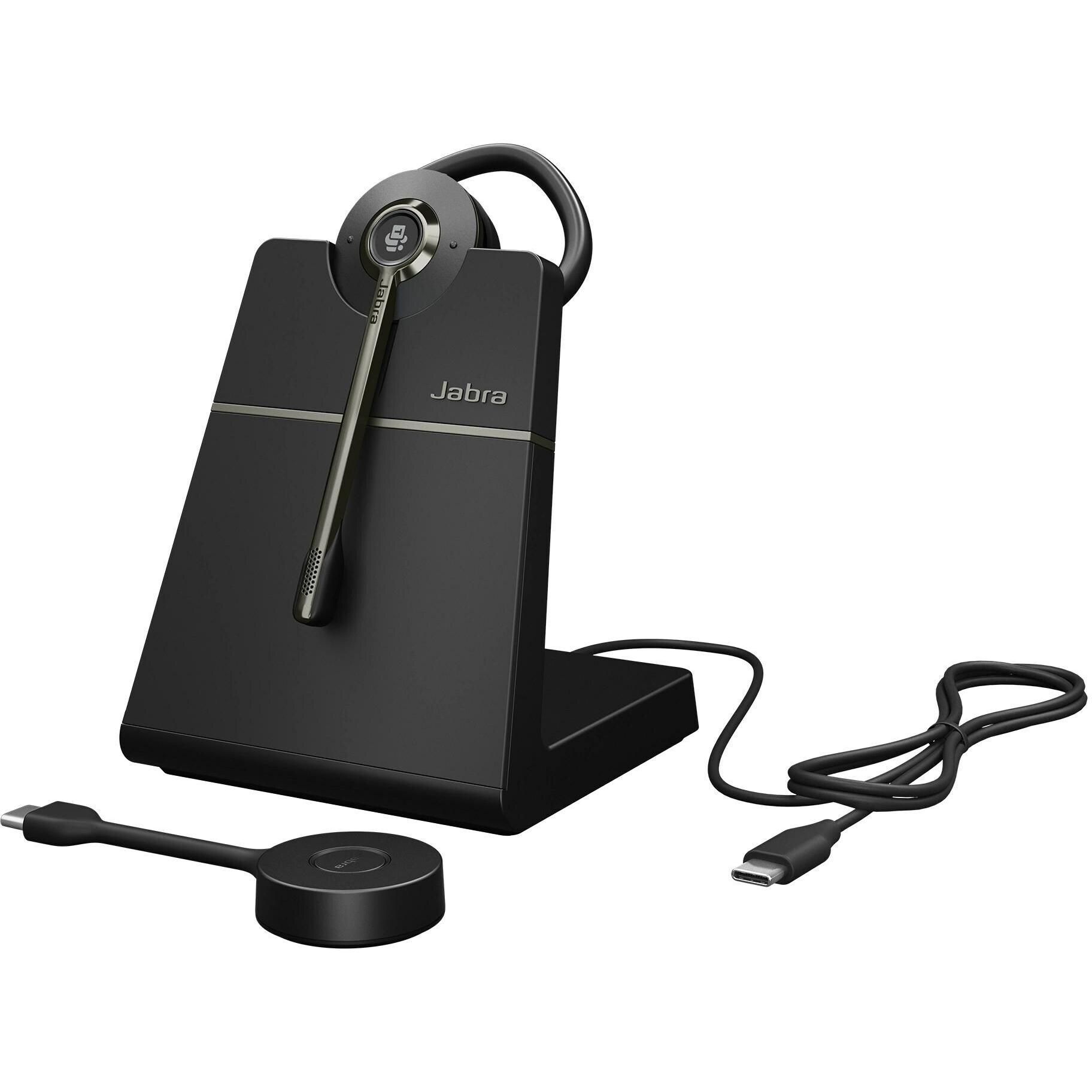 Jabra Engage 55 Se Ms Stereo (Kabellos, USB-C), Office Headset, Schwarz