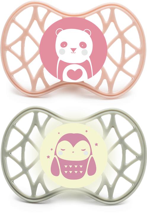 Nuvita Air 55 Schnuller Orth 6m Female Panda (2x, 6 - 36 Monate)