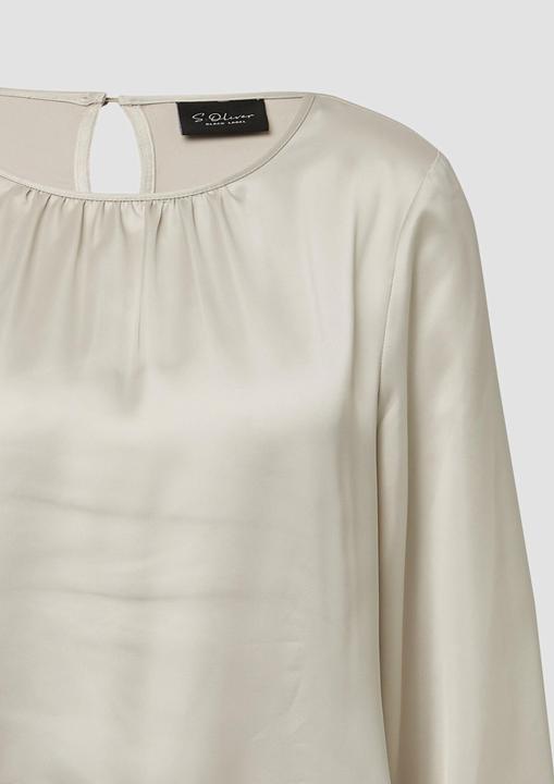 Immagine prodotto s.Oliver Bluse Satin-Bluse mit Binde-Detail am Saum (32)