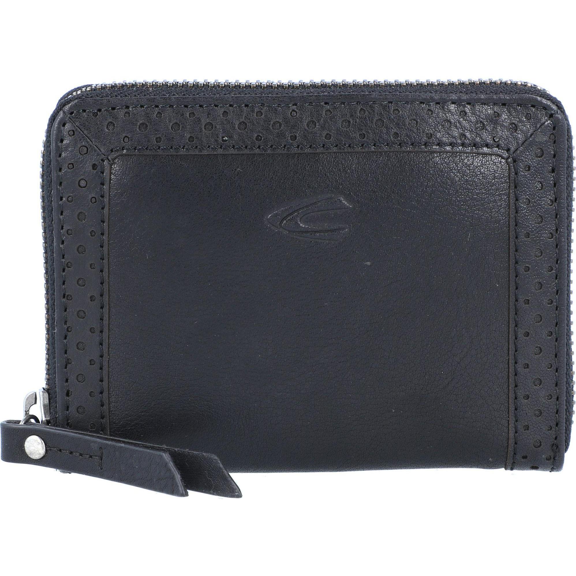 Camel Active, Damen, Portemonnaie, Talara Geldbörse RFID Leder 12 cm, Schwarz