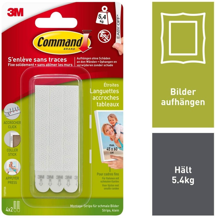 Image du produit Command Bandes étroites de montage d'images (5.40 kg)