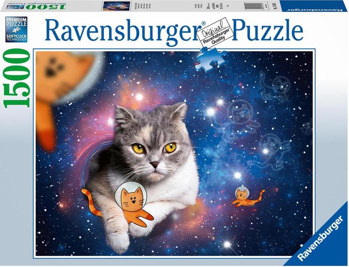 Image du produit Ravensburger Les chats volent dans l'espace (1500 pièces)