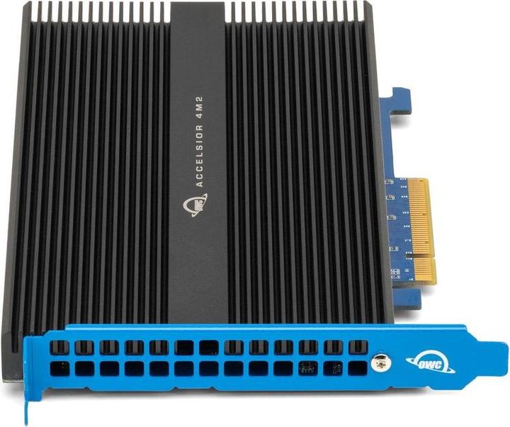 Produktbild OWC 16.0TB Accelsior 4M2 PCIe M.2 NVMe SSD Adapter Card (16000 GB, PCI-Express)
