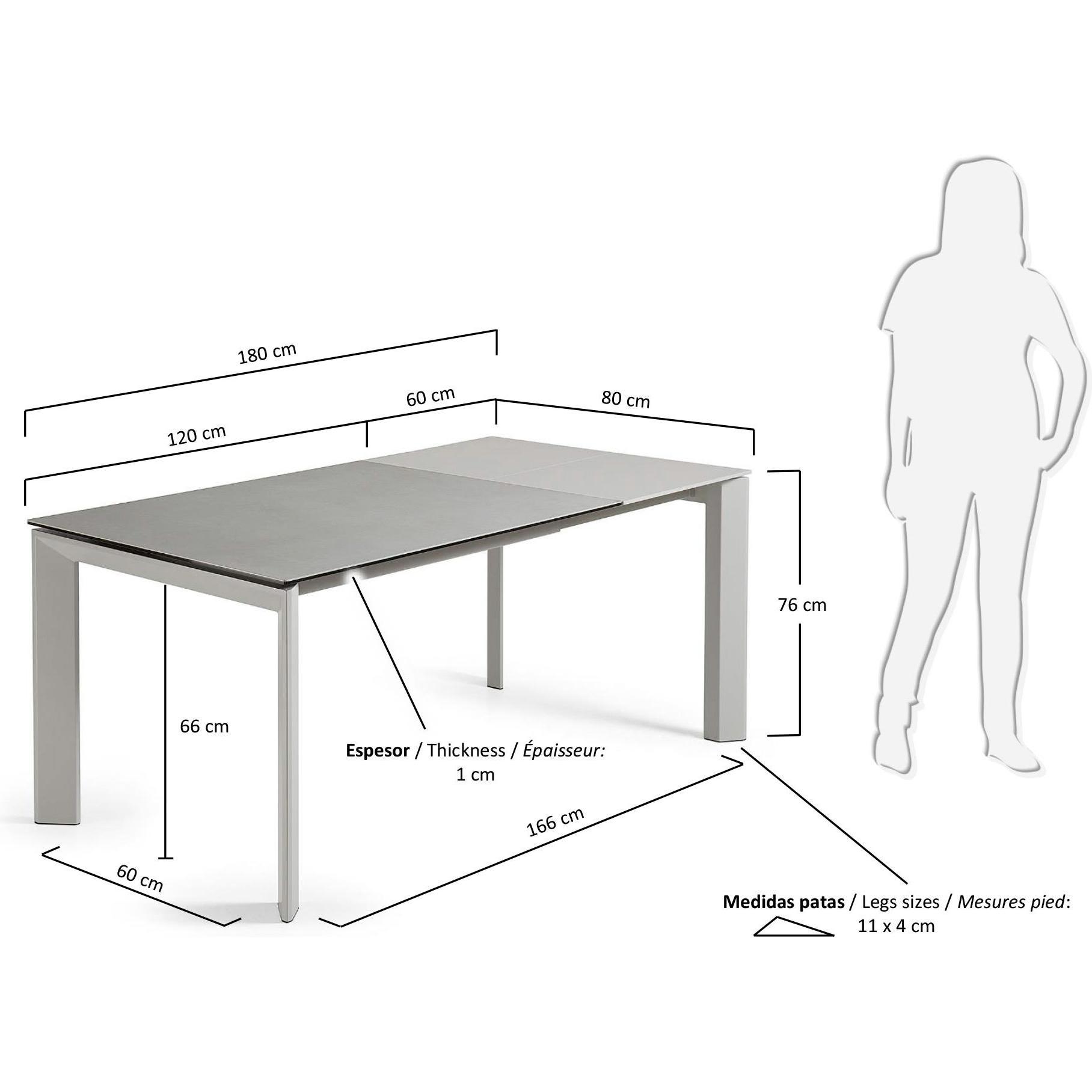 Thumbnail - Kave Home, Esstisch, Axis (80 x 120 cm)