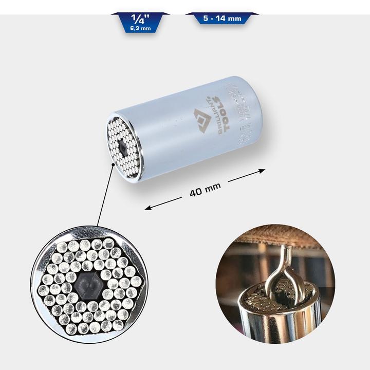 Produktbild Brilliant Tools BT020899 (6 mm, 12 mm, 14 mm, 10  mm, 7 mm, 11 mm, 5 mm, 8 mm, 9 mm, 13 mm)