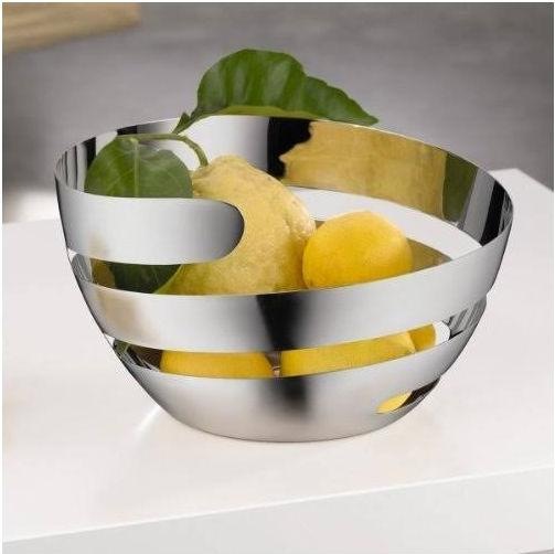 Produktbild WMF Obstkorb gross dekorative Obstschale Brotkorb 26cm Peel Edelstahl teilmatt (16.5 x 26 x 25.5 cm)