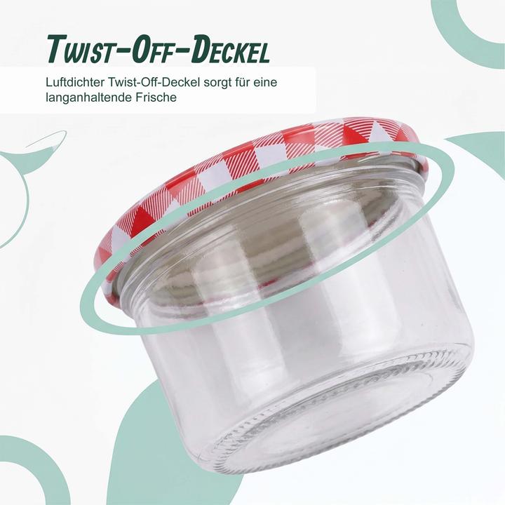 Produktbild Relaxdays Einmachgläser-Set (0.22 l)