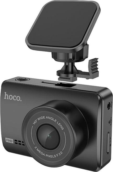 Produktbild Hoco Kopfhörer mit Mikrofon Autokamera mit Bildschirm 2,45" + Rückfahrkamera 1080P/30fps DV3 schwarz (Eingebautes Display, Eingebautes Mikrofon, Full HD)