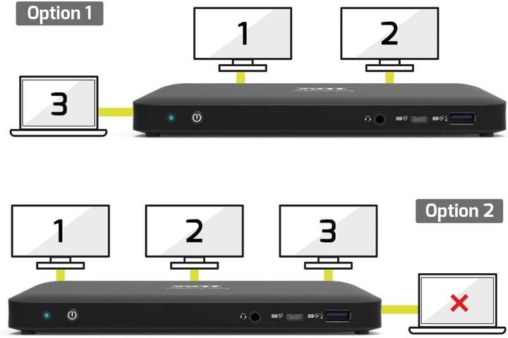 Produktbild Port Designs Docking Type C Office 3 X - Eu (USB-C, 9 Ports)