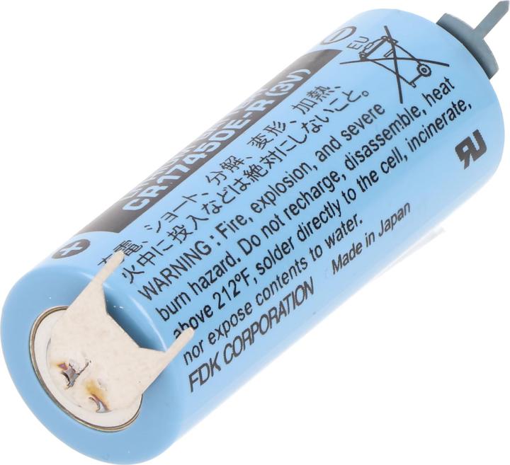 Image du produit FDK Sanyo Lithium Batterie CR17450E-R Size A, ++- (1 pcs, CR17450, 2400 mAh)