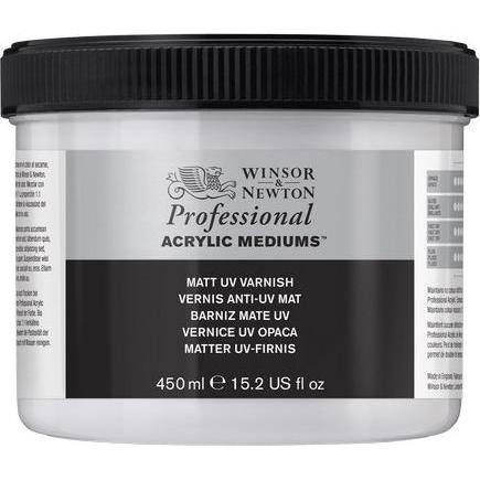 Winsor & Newton, Colore + Vernice per fai da te, Acrylic matt UV varnish 450ml (450 ml)