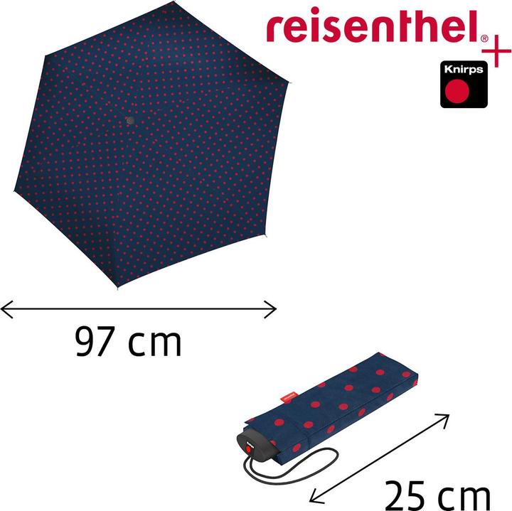 Actual product image reisenthel Umbrella Pocket Mini mixed dots red