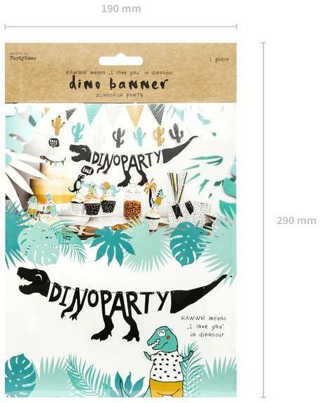 Image du produit Partydeco Dino Party Banner Décoration d'anniversaire (1 pcs)