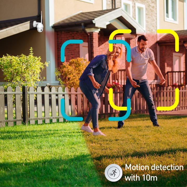 Immagine prodotto Tellur Telecamera intelligente WiFi per esterni 3MP, UltraHD, Autotracking, PTZ bianco (2304 x 1296 Pixels)