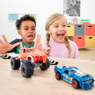 Produktbild Mega Construx Hot Wheels Monster Trucks Tiger Shark Crash Wettkampf