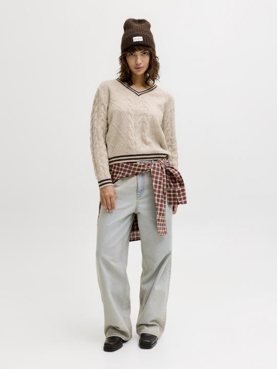Produktbild JJXX Jxbrianna V-Neck Knit Ln (M)