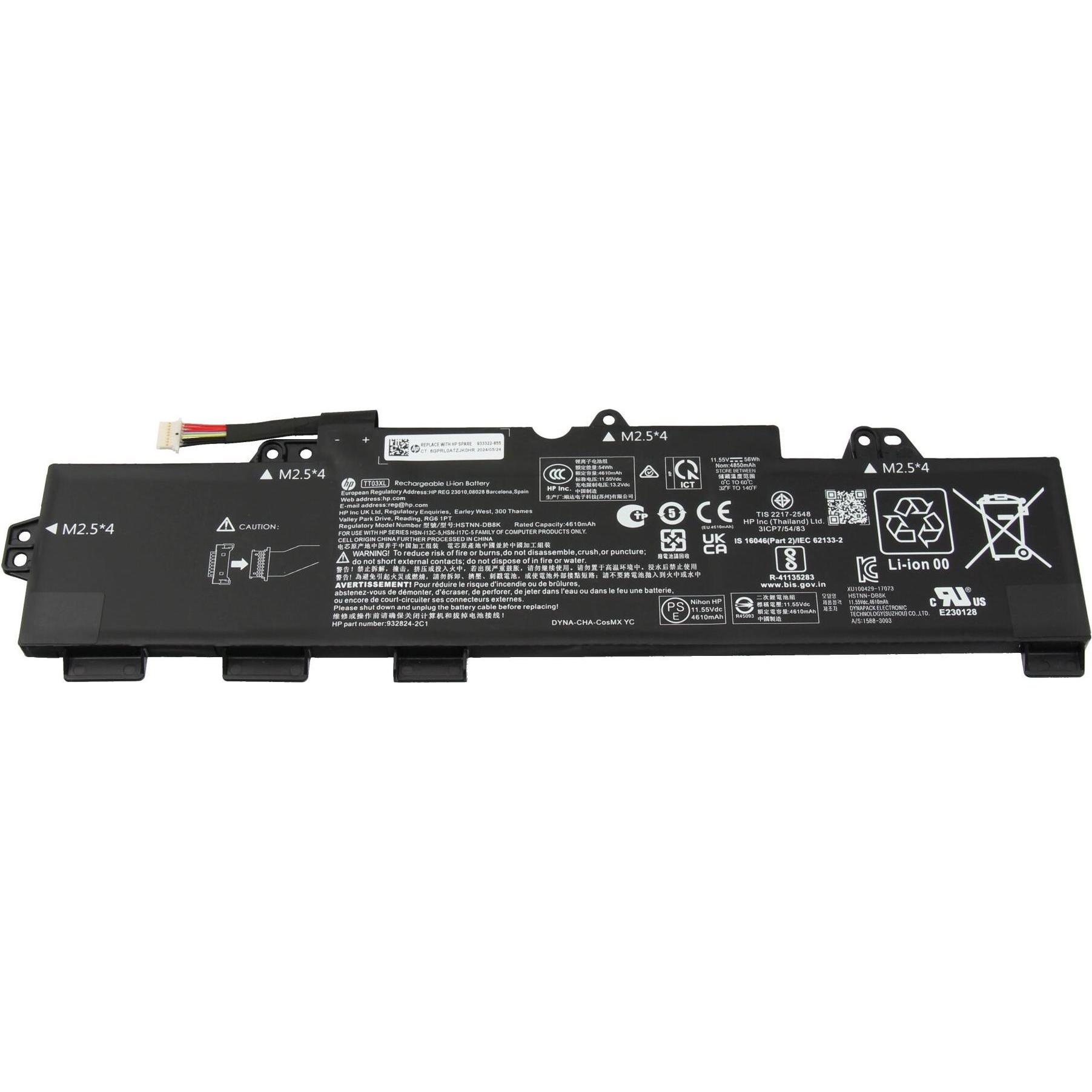 HP TT03056XL-PL (3 Zellen, 4850 mAh), Notebook Akku