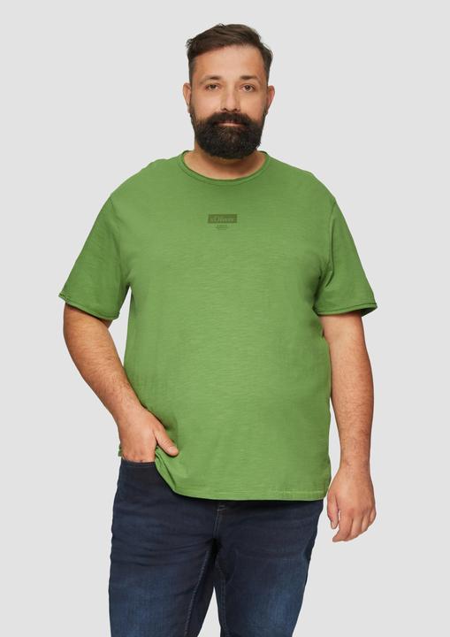 Produktbild S.Oliver T-Shirt T-Shirt mit Flammgarnstruktur (XXL)