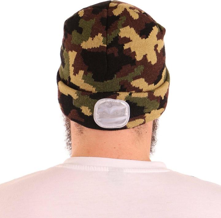 Produktbild Sixtol Cap mit Stirnlampe 180lm, wiederaufladbar, USB, Universalgrösse, Baumwolle/PE, Camouflage (180 lm)