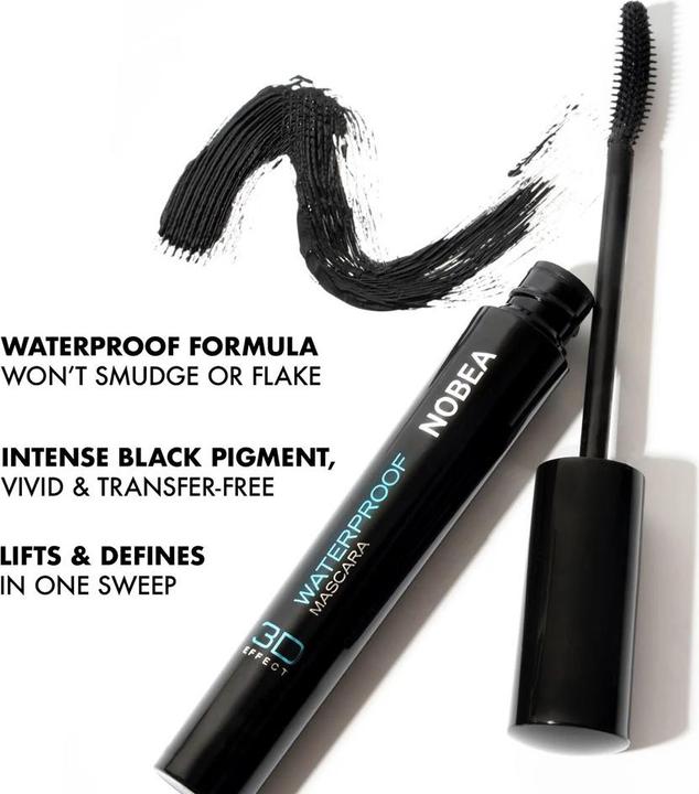 Produktbild Nobea Festliche 3D wasserfeste Wimperntusche (tiefschwarze Farbe)