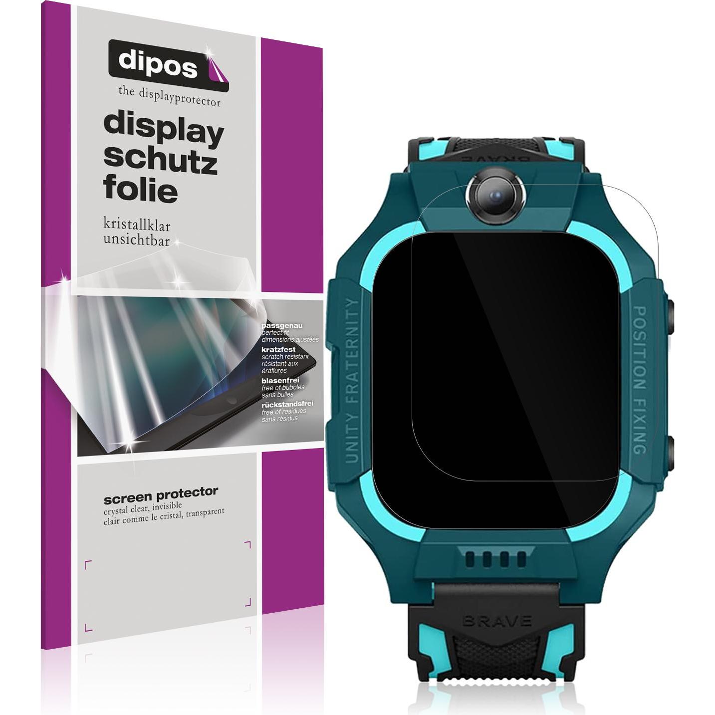 Dipos Schutzfolie Klar für xO Kids Smartwatch H100, Smartwatch Schutzfolie, Transparent