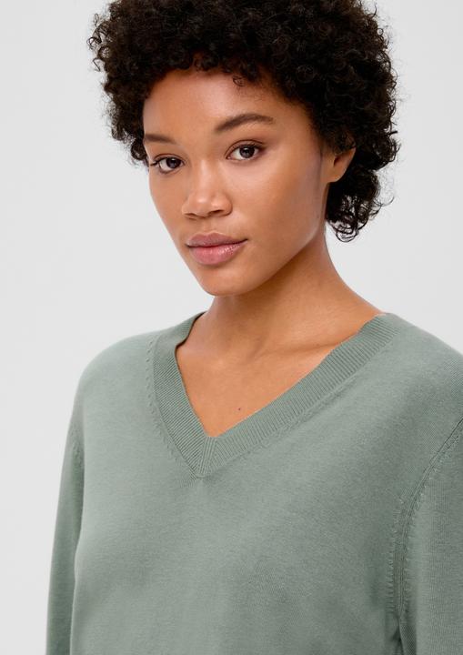 Produktbild s.Oliver Strickpullover Strickpullover aus Viskosemix (48)