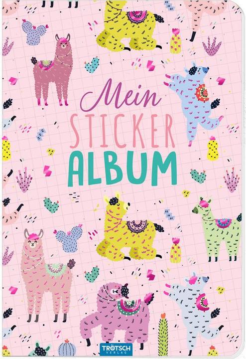 Mein Stickeralbum Lama Album zum Sammeln 24 Seiten