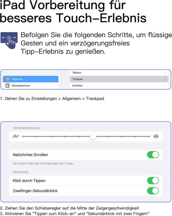 Image du produit Inateck Keyboard iPad 11" iPad Air 4/5Gen Com. QWERTZ red (Allemagne, Chuwi HiPad 11)