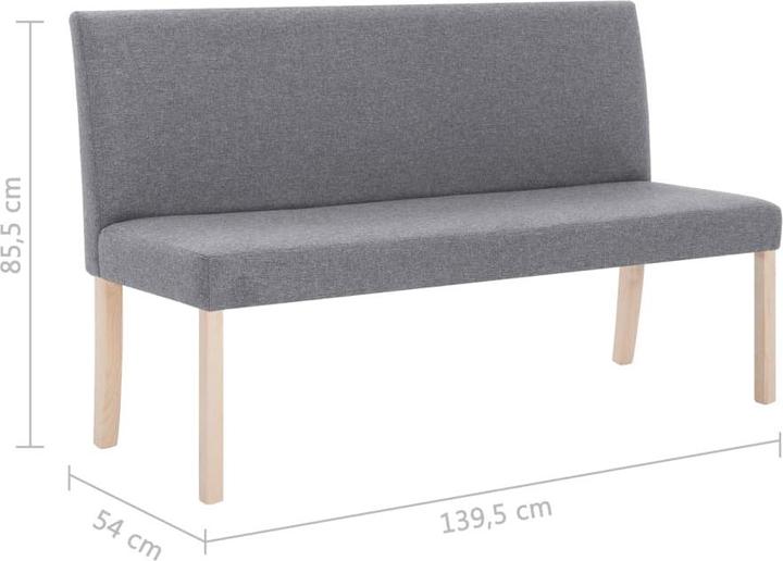 Actual product image vidaXL Bank (139.50 cm)