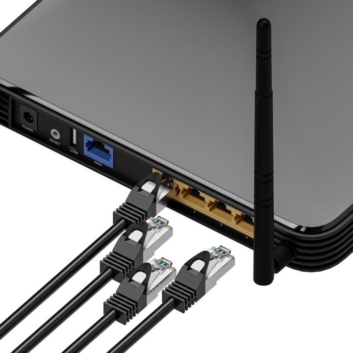 Produktbild Extralink Kat.5e FTP 0.5m | Patchcord LAN | Miedź Kabel sieciowy skrętka (F/UTP, CAT5e, 0.50 m)