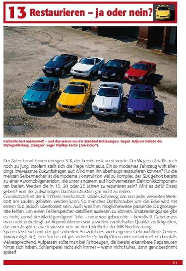 Produktbild Praxisratgeber Klassikerkauf Mercedes-Benz SLK (R 170) (Deutsch, Tobias Zoporowski, 2018)
