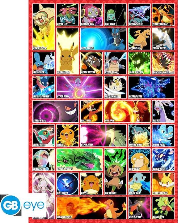 GB Eye Pokemon - Vignetten (91.5 x 61 cm)