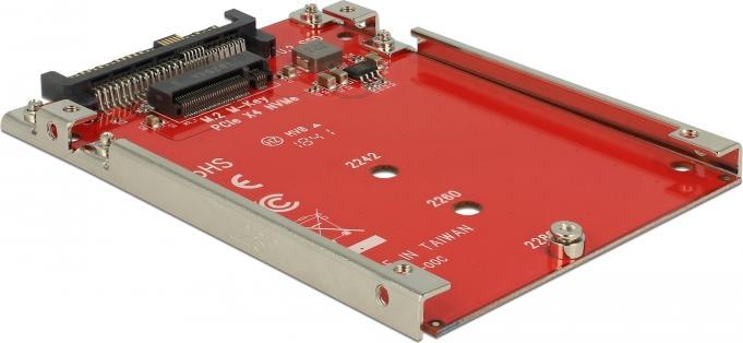 Image du produit Delock Convertisseur U.2 Mini SAS HD SFF-8639 > M.2 Key M PCIe avec cadre 2.5" 7 mm
