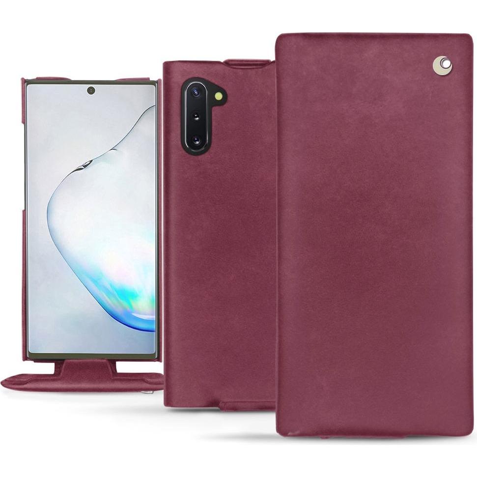 Noreve Lederschutzhülle vertikal (Samsung Galaxy Note 10), Smartphone Hülle, Violett