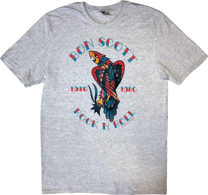 Actual product image Bon Scott Unisex Adult Rock N Roll T-Shirt (XL)