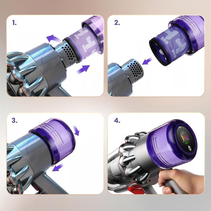 Produktbild Extralink FILTER FÜR STAUBSAUGER 3 STÜCK DYSON V11/SV14/SV15/SV16/SV17 STAB