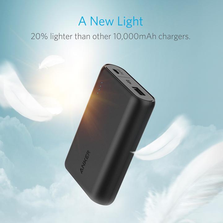 Image du produit Anker Banque d'alimentation PowerCore 10000mAh, noir (10000 mAh, 36 Wh)