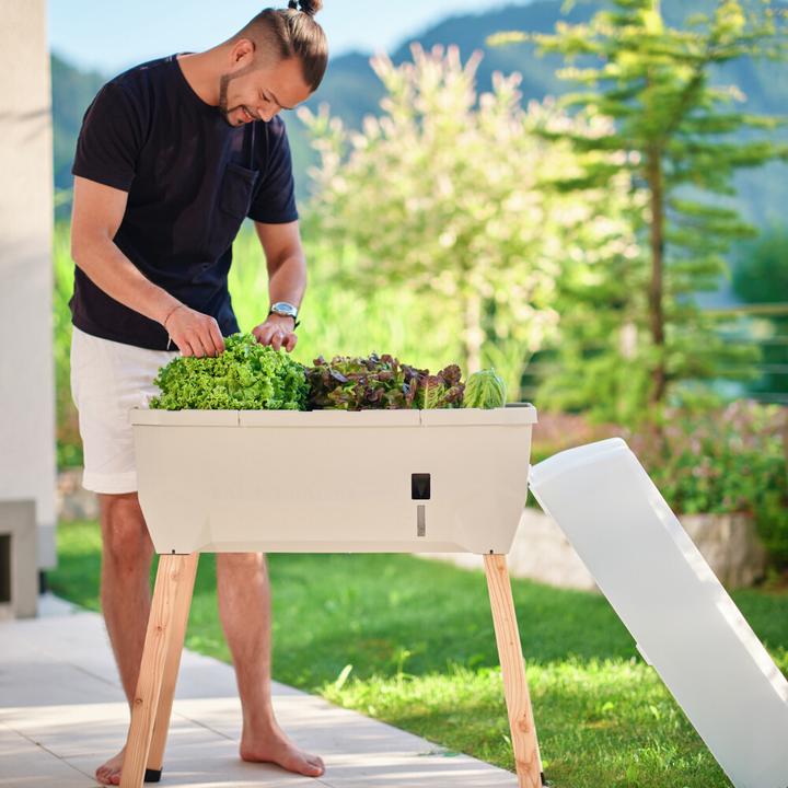 Actual product image Gusta Garden Raised Bed SAMMY SALAD Starter Set, Light Gray