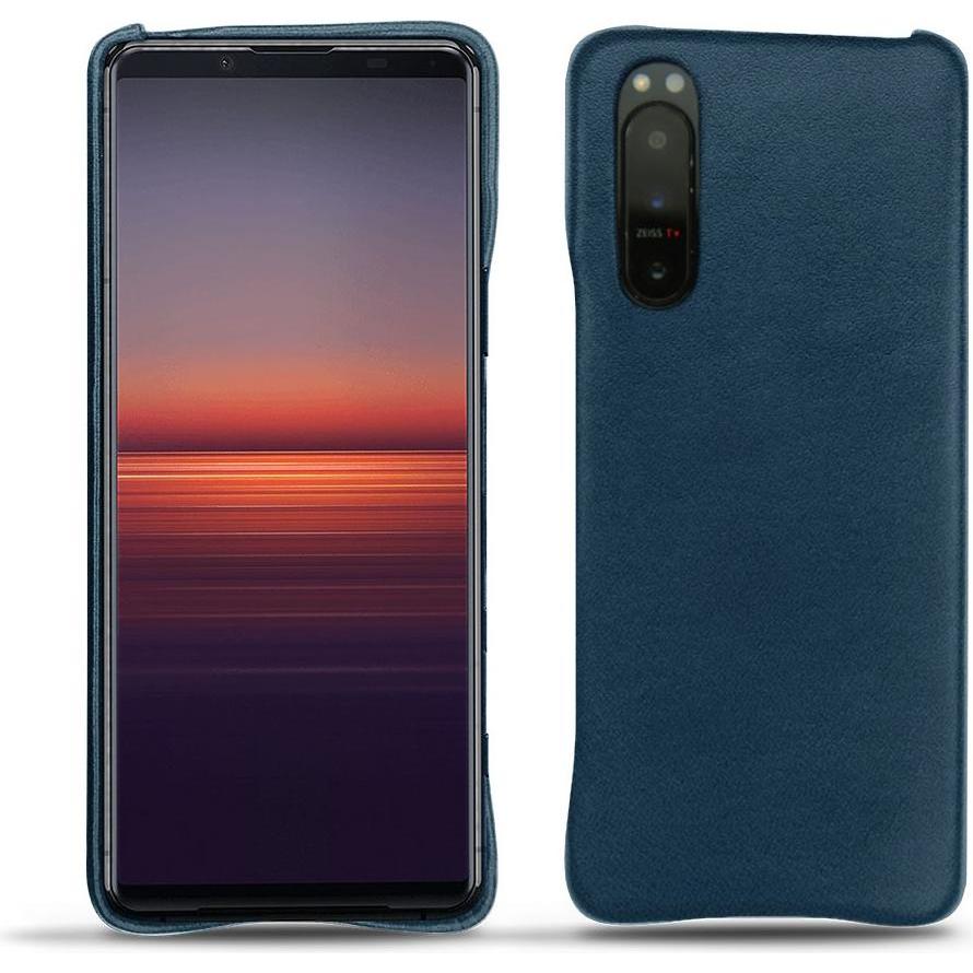 Noreve Lederschutzhülle (Sony Xperia 5 II), Smartphone Hülle, Blau