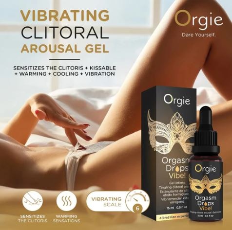 Actual product image Orgie Orgasm Drops Vibe (15 ml)