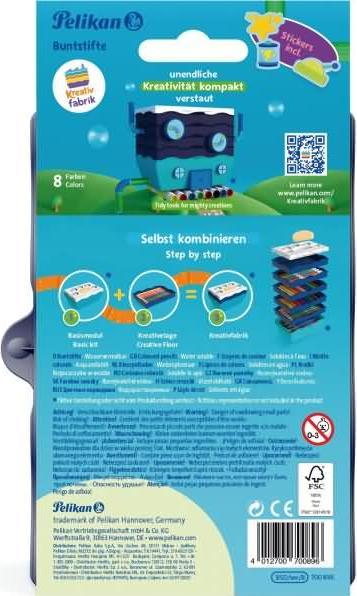 Produktbild Pelikan Kreativfabrik Buntstifte (8x)